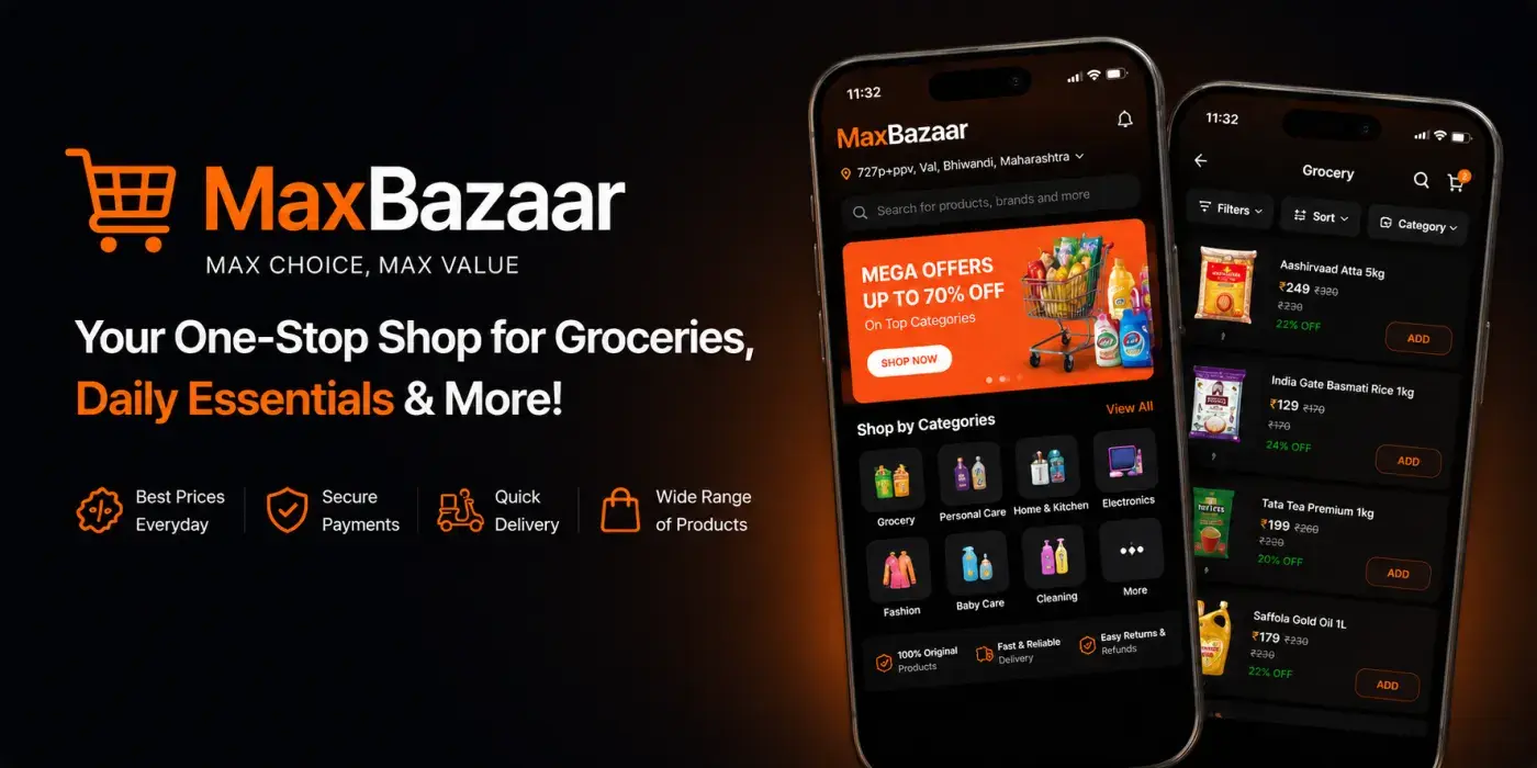 Max Bazaar — Multi-Vendor E-Commerce & Food Ordering
